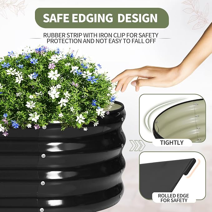 Galvanized Raised Garden Bed Outdoor- Raised Beds - Image 2