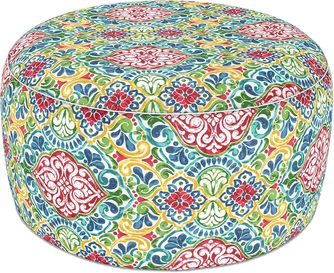 LVTXIII Indoor/Outdoor Extra Large Inflatable Ottoman Pouf D31 x H14 Inch by LVTXIII