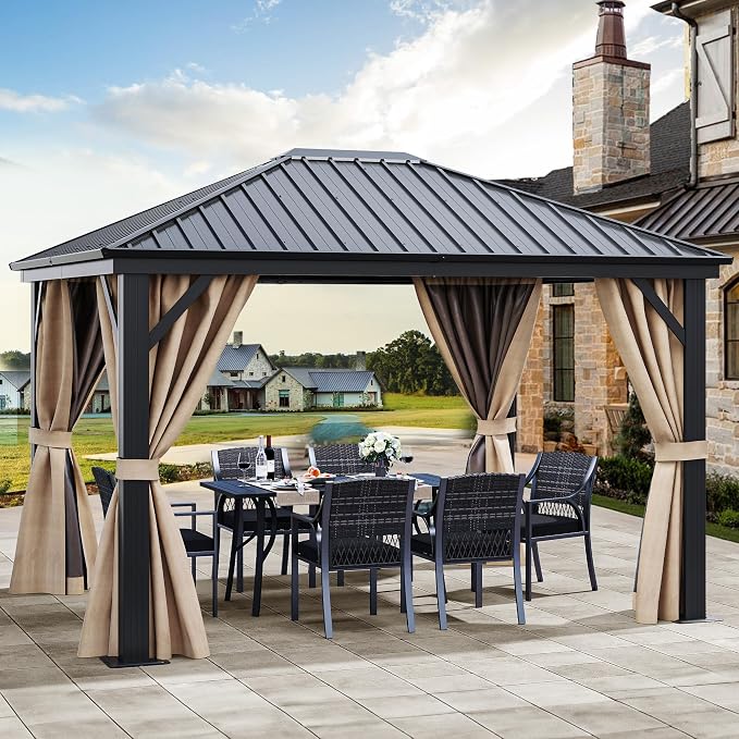 YITAHOME 10x12ft Hardtop Gazebo - Image 6