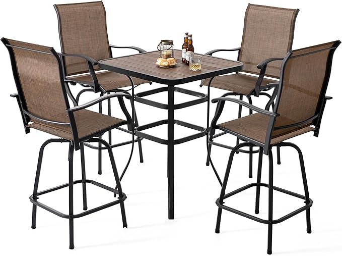 NUU GARDEN 5-Piece Outdoor Bar Set by NUUGARDENCORPORATION