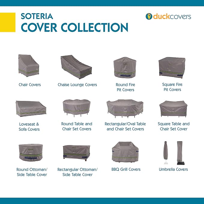 Duck Covers Soteria Waterproof 52 Inch Rectangular Patio Ottoman/Side Table - Image 14