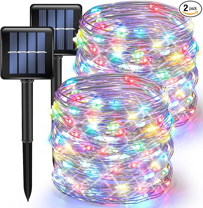 TW SHINE Multicolor Solar String Lights Outdoor, Total 80 FT 240 LED Solar by TWSHINE