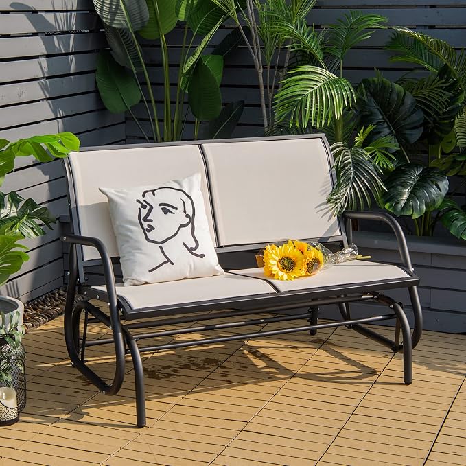 Giantex Swing Glider Chair 48 Inch - Image 2