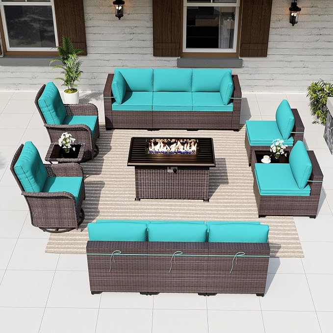 ALAULM 13 Pieces Patio Furniture Set by ALAULM