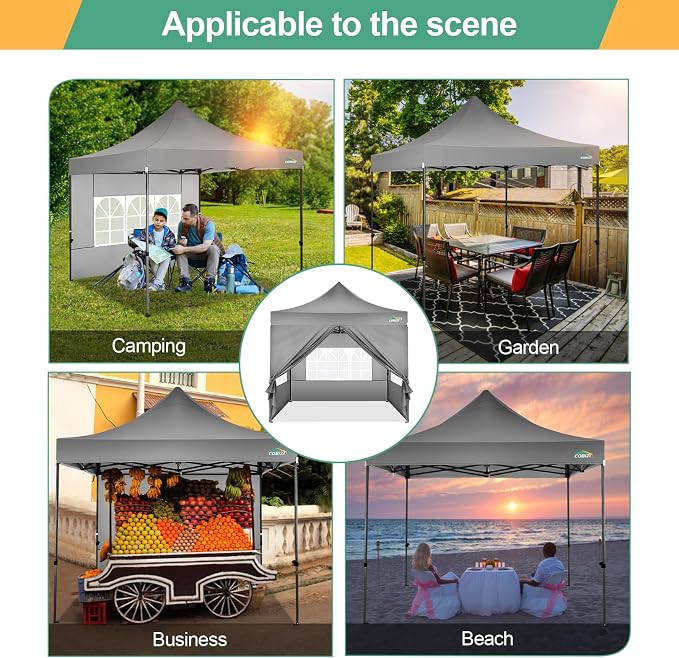 COBIZI 10x10 Pop Up Canopy Tent - Image 2