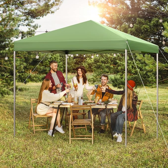 10x10ft Pop Up Canopy Tent Easy Setup Instant Portable Shelter - Image 6