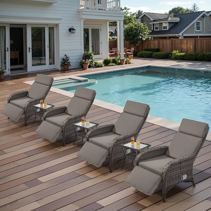 Belord 7 Piece Wicker Patio Furniture Set - Image 4