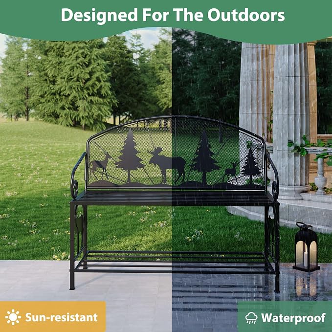 Outdoor Bench, Garden Bench - Image 6
