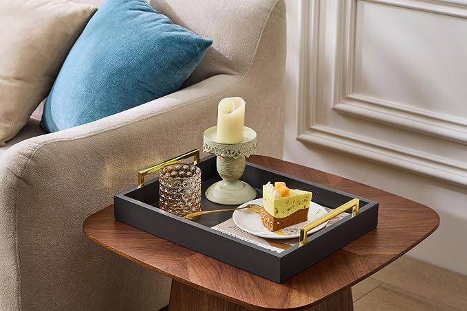 40cm x30cm Serving Trays with Handles, Ottoman Trays, Living Room, and Outdoors - Image 5