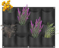 Hanging Planting Grow Bags, 12 Pockets Hanging Vertical Wall Planter Wall by LITLANDSTAR