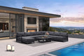 PURPLE LEAF Patio Furniture Set U-Shaped Outdoor Couch by Unknown