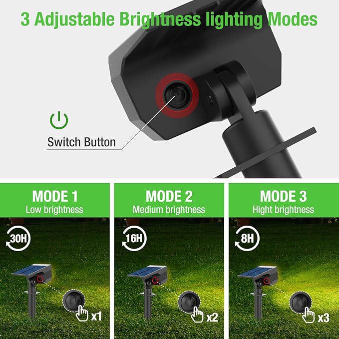 nipify 12 Pack Solar Spot Lights Outdoor Motion Sensor - Image 4