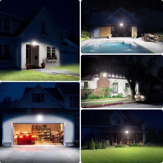 intelamp Solar Flood Lights Outdoor Waterproof, 20000mAh 2000LM Floodlight - Image 8