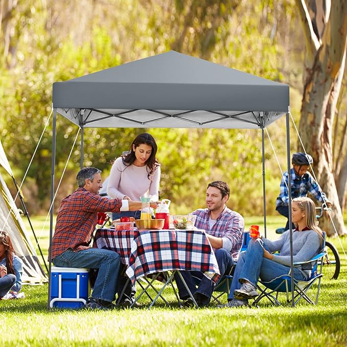 Tangkula 6.6x6.6 Ft Pop Up Canopy, 1 Person Instant Setup Canopy Tent - Image 7