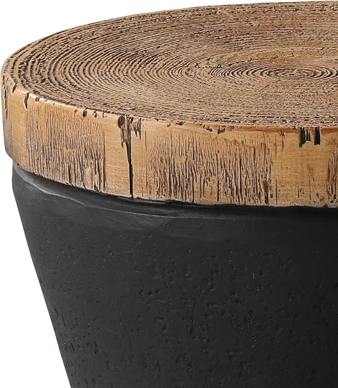 SUNBURY Outdoor Accent Table, Concrete Garden Stool End Table, Morden Concrete - Image 8