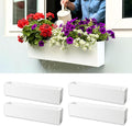 LaLaGreen Wall Planters Carbon Steel White Metal Hanging Flower Pots Outdoor by L%C3%A1L%C3%A1Green