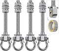 SELEWARE Heavy Duty Bearing Swing Hangers, 4 Pack Stainless Steel Swing Set by SELEWARE