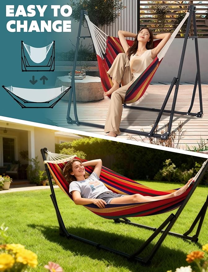 Anyoo 2 in 1 Hammock and Swinging Chair - Image 2