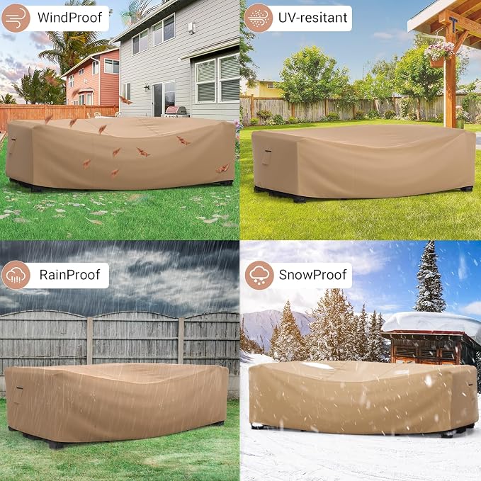 Mrrihand Heavy Duty Patio Furniture Covers, Outdoor Furniture Covers Waterproof - Image 6