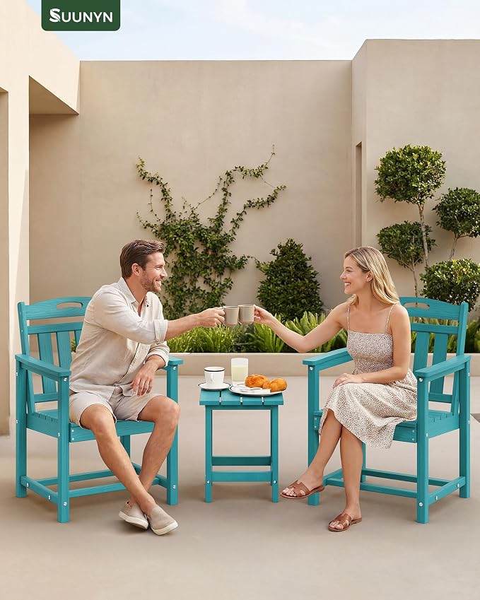 Set of 2 Weatherproof Patio Chairs - Image 9