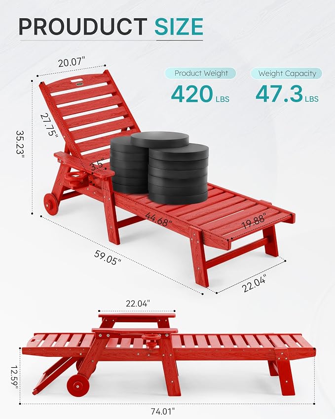 Chaise Lounge Chair Outdoor - Image 2