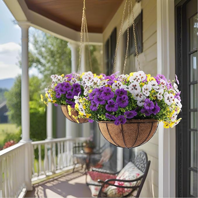 18 Pcs Artificial Fake Pansy Flowers - Image 8