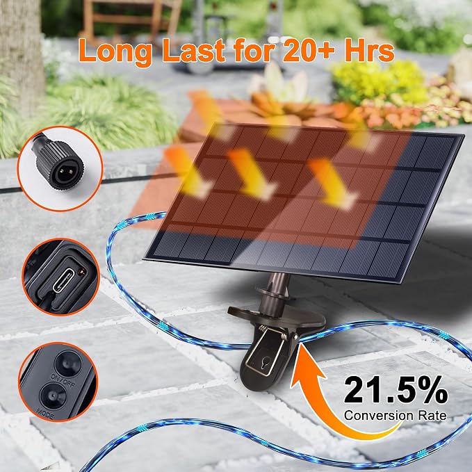 Stright Solar String Light for Outside 120FT - Image 5