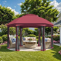 EROMMY Gazebos on Clearance 13 x 13 Ft 6 Sided, Outdoor Gazebo by EROMMY