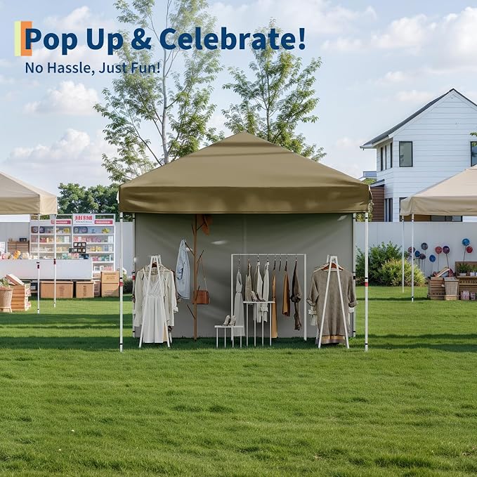 Garvee 10x10 Pop Up Canopy Tent, Heavy Duty Commercial Instant Shelter - Image 3