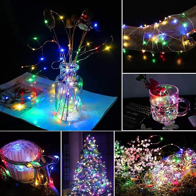 4 Pack Solar Powered Copper Wire String Lights Outdoor, Total 400 LEDWaterproof - Image 5