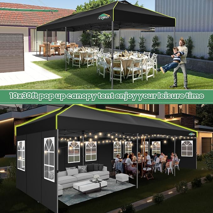 COBIZI 10x30 Pop Up Canopy Tent - Image 6