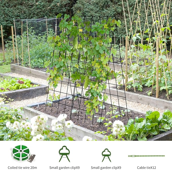 Cucumber Trellis 2 Pack, Twist Ties - Image 4