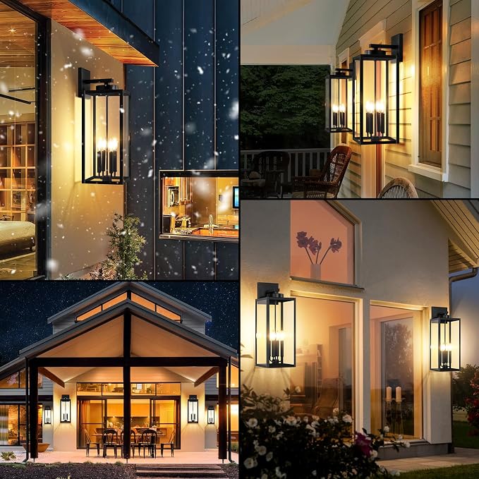 BesLowe 23.9" Extra Large Size Outdoor Wall Light Fixture, Exterior Lighting - Image 5