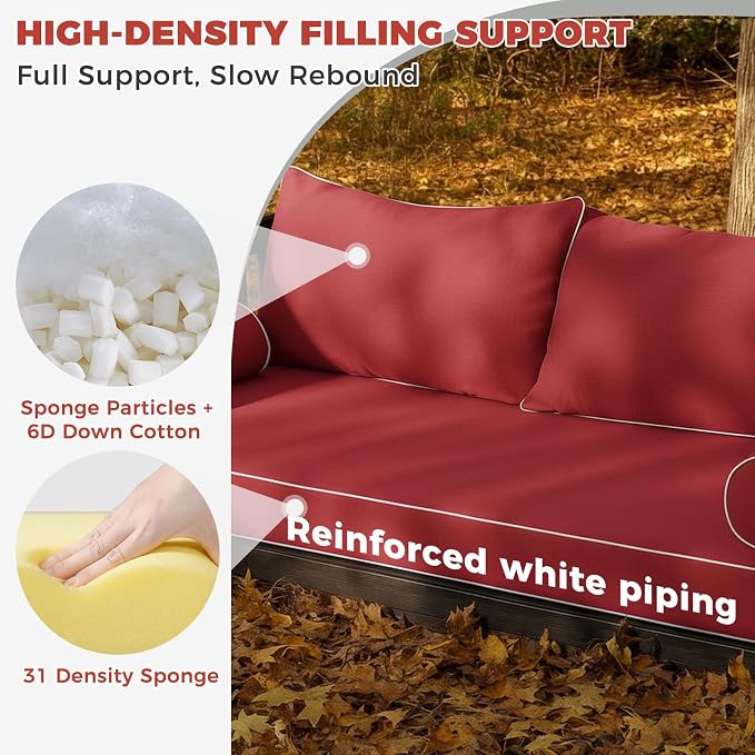 Olefin Twin Outdoor Mattress Package Daybed Cushion Set，Twin Size Porch Swing - Image 4