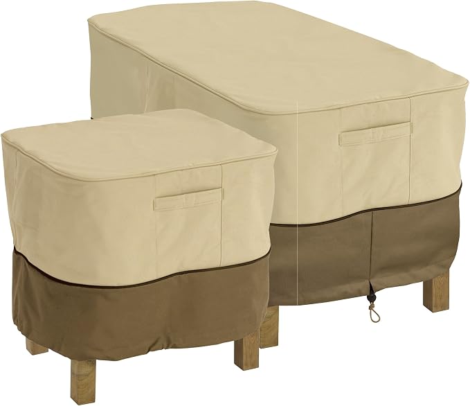 Classic Accessories Veranda Water-Resistant 26 Inch Square Patio Ottoman/Side - Image 15