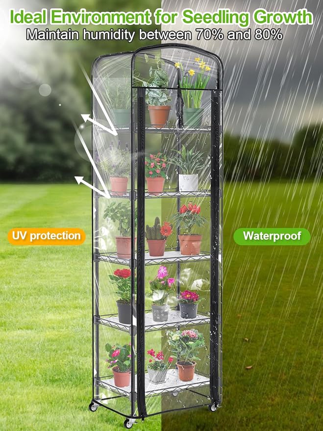 Abimars 5-Tier Mini Greenhouse - Image 6