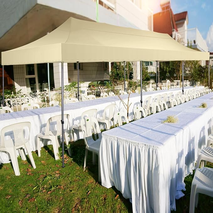 COBIZI 10x30 Pop up Canopy Tent 10x30 Canopy No Sidewall Waterproof Heavy Duty - Image 9