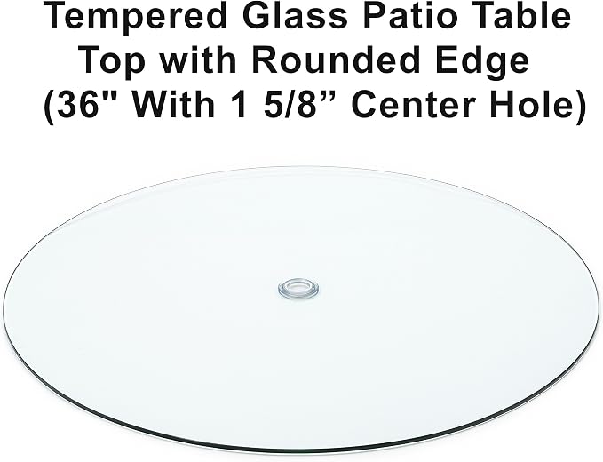 Audio-Visual Direct Tempered Glass Patio Table Top - Image 3