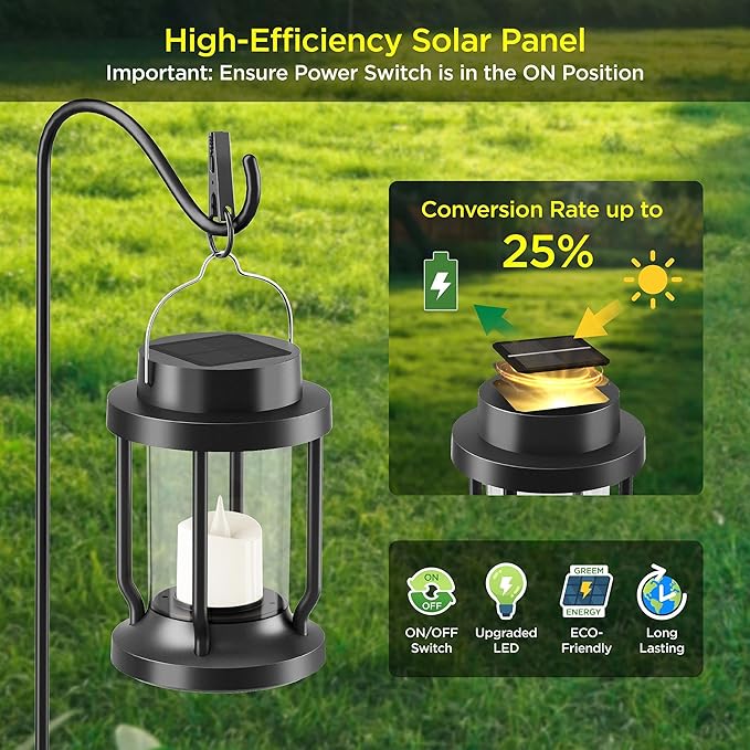 Solar Lantern Outdoor & Indoor Use – Hanging Solar Lights - Image 4