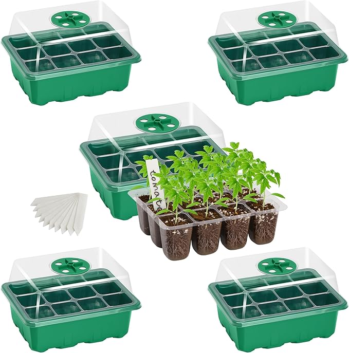Bonviee 5-Pack Seed Starter Trays, Seed Starter Kit by BonvieeDirect