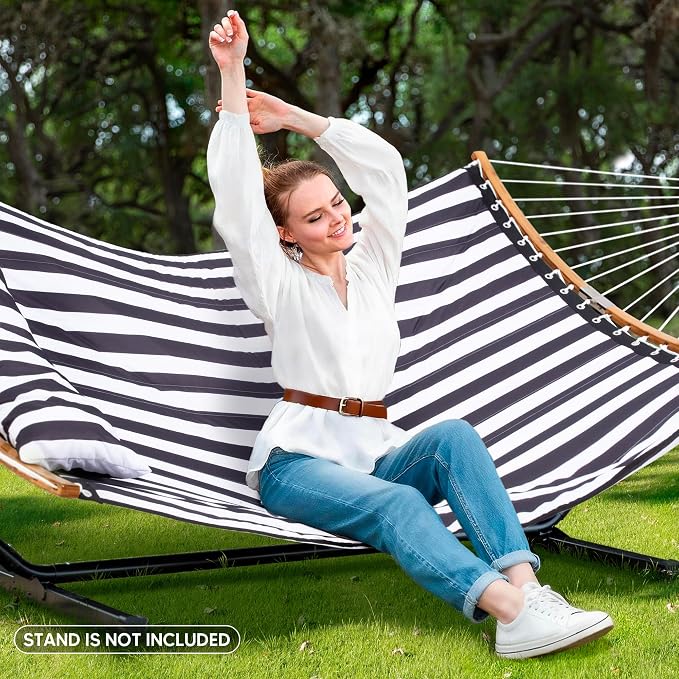 SUNCREAT Hammocks for Outside Hanging Tree Hammock for Outdoor, Large - Image 2