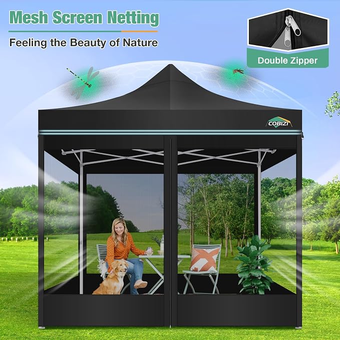 COBIZI Canopy Tent 10x10 Heavy Duty, Pop Up Gazebo - Image 7