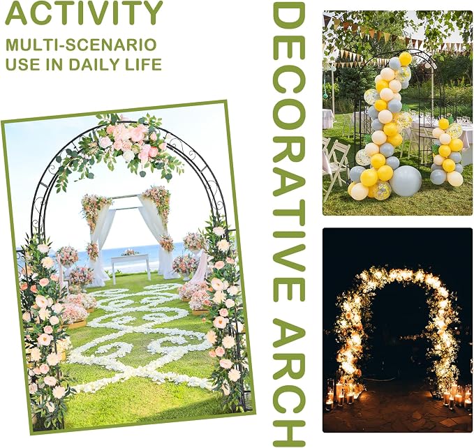 Outvita 7FT Garden Arch Arbor - Image 2