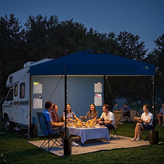 12X12 Pop Up Canopy Tent, Removable Pockets Sidewall - Image 8