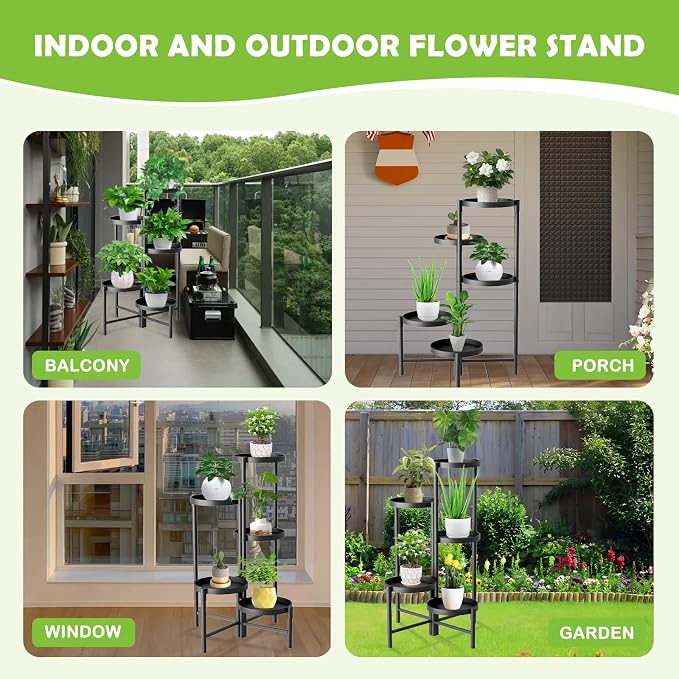 5 Tier Heavy Duty Metal Plant Stand - Image 7