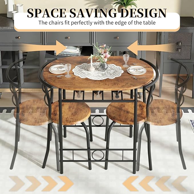 VECELO 3-Piece Dining Table Set - Image 2