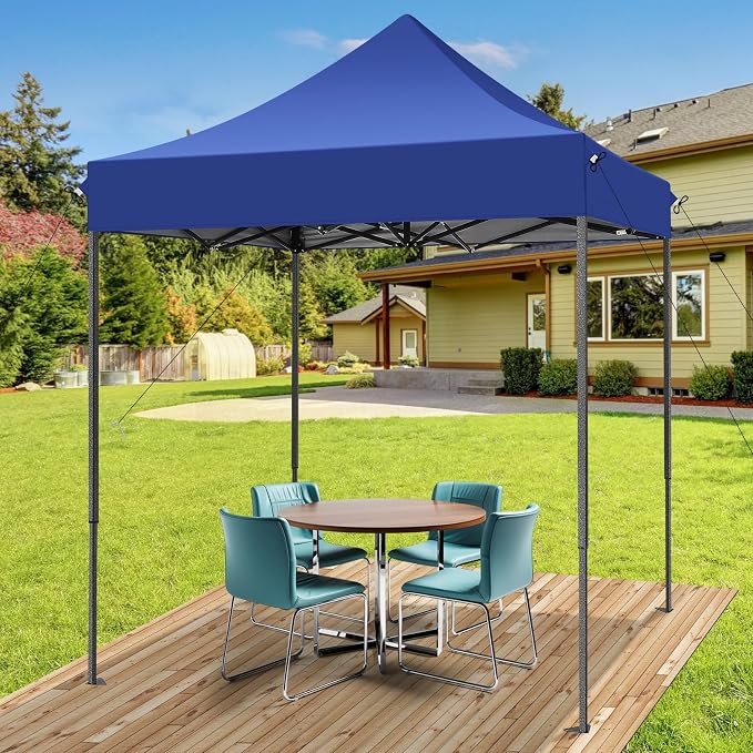 COBIZI 6.6x6.6 Pop up Canopy Tent Heavy Duty Without Sidewalls, Easy Set-up - Image 2