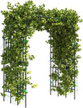 Outsunny Garden Arch Trellis, 8 FT Tall Metal Plant Trellis Support by Outsunny