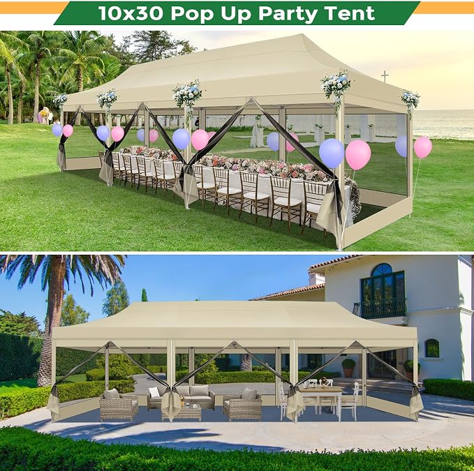 COBIZI 10x30 Heavy Duty Pop Up Canopy - Image 3