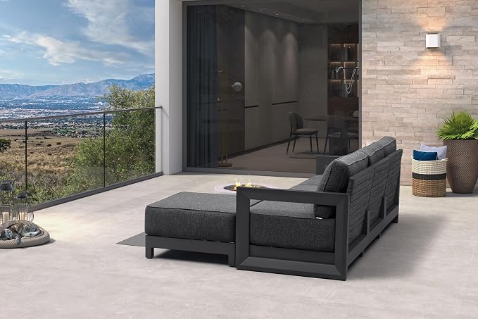 PURPLE LEAF Patio Furniture Set L-Shaped Outdoor Couch - Image 2